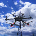 Construcción de la línea de transmisión Vehículo aéreo no tripulado